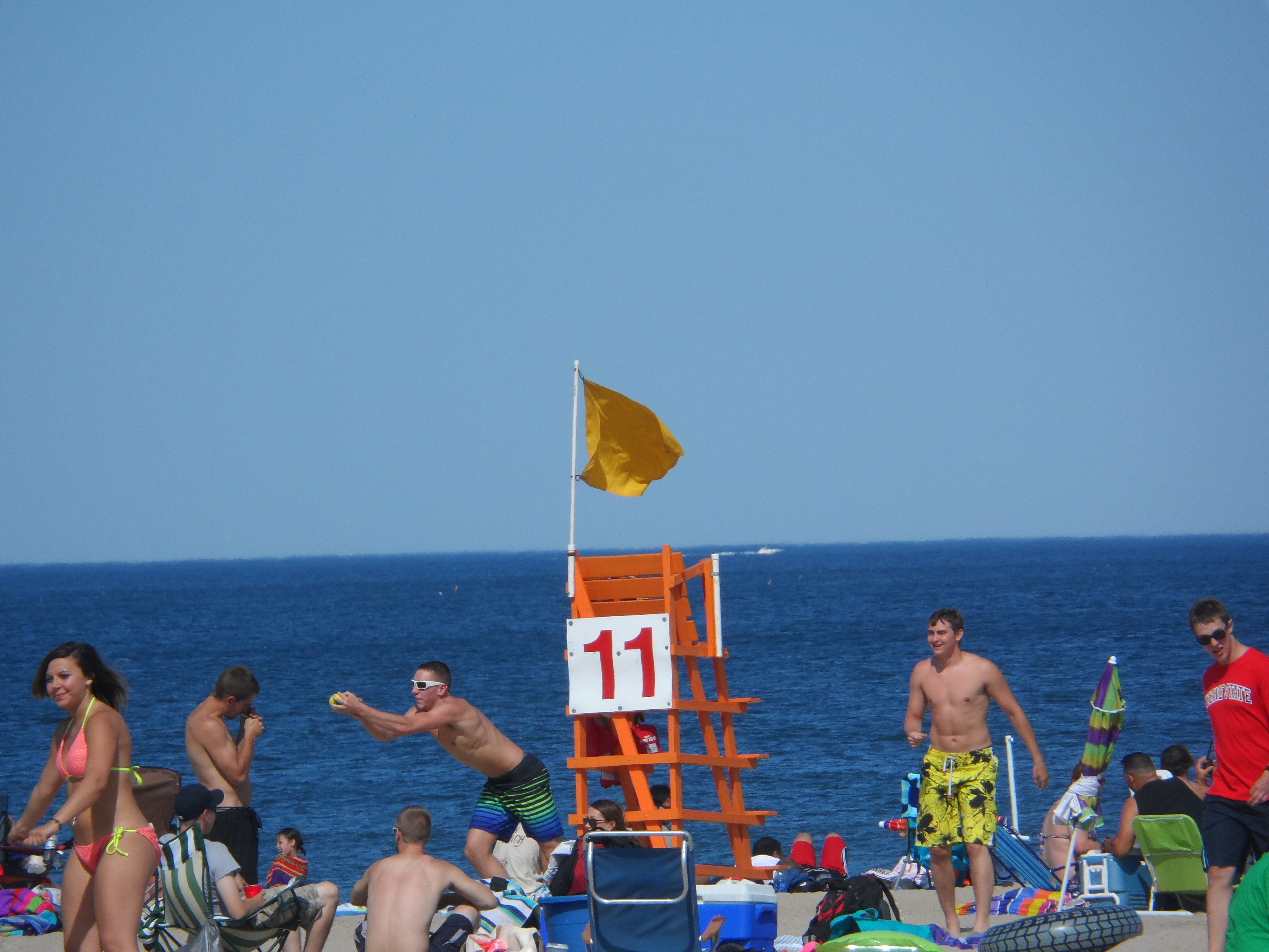Hampton Beach, New Hampshire, on June 15, 2013. File photo; this is not a current high-tide image.