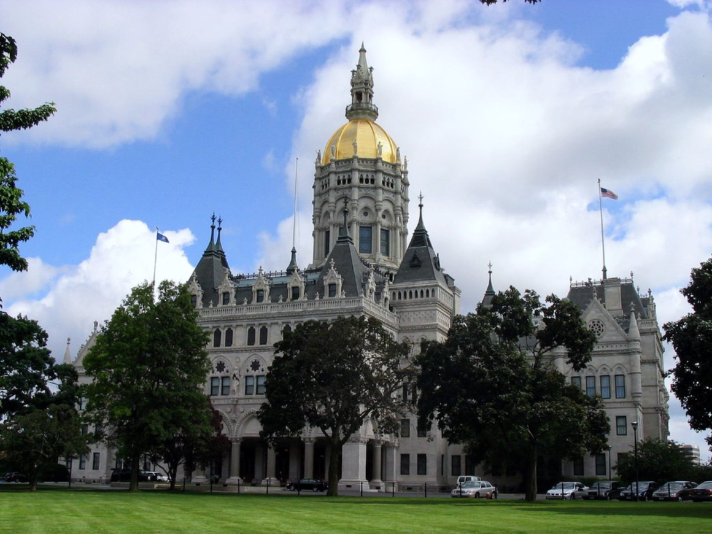 The Connecticut State Capitol building in Hartford.