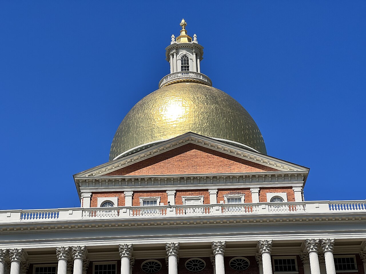 The Massachusetts State House in Boston.