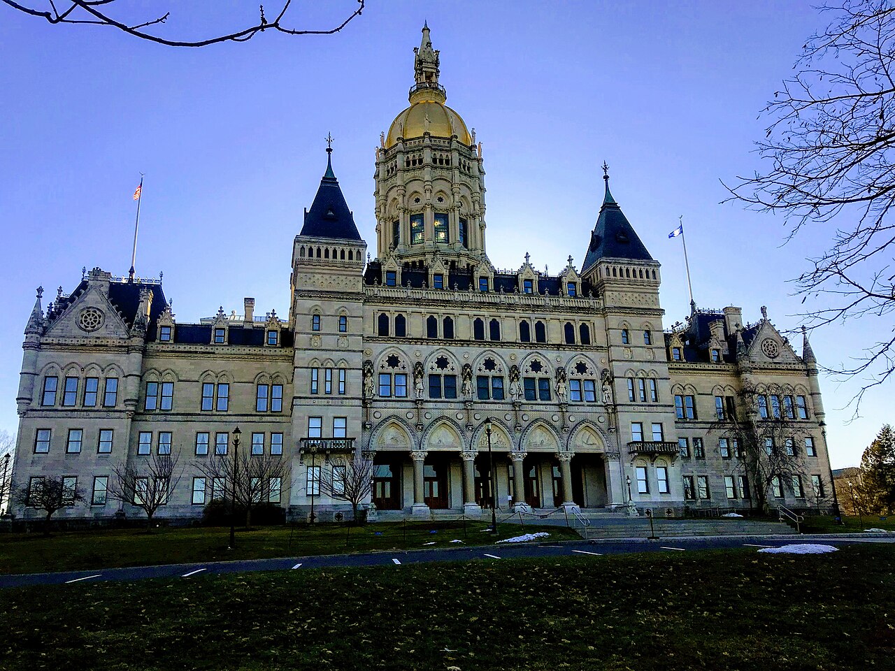 Exterior of the Connecticut State Capitol in Hartford.