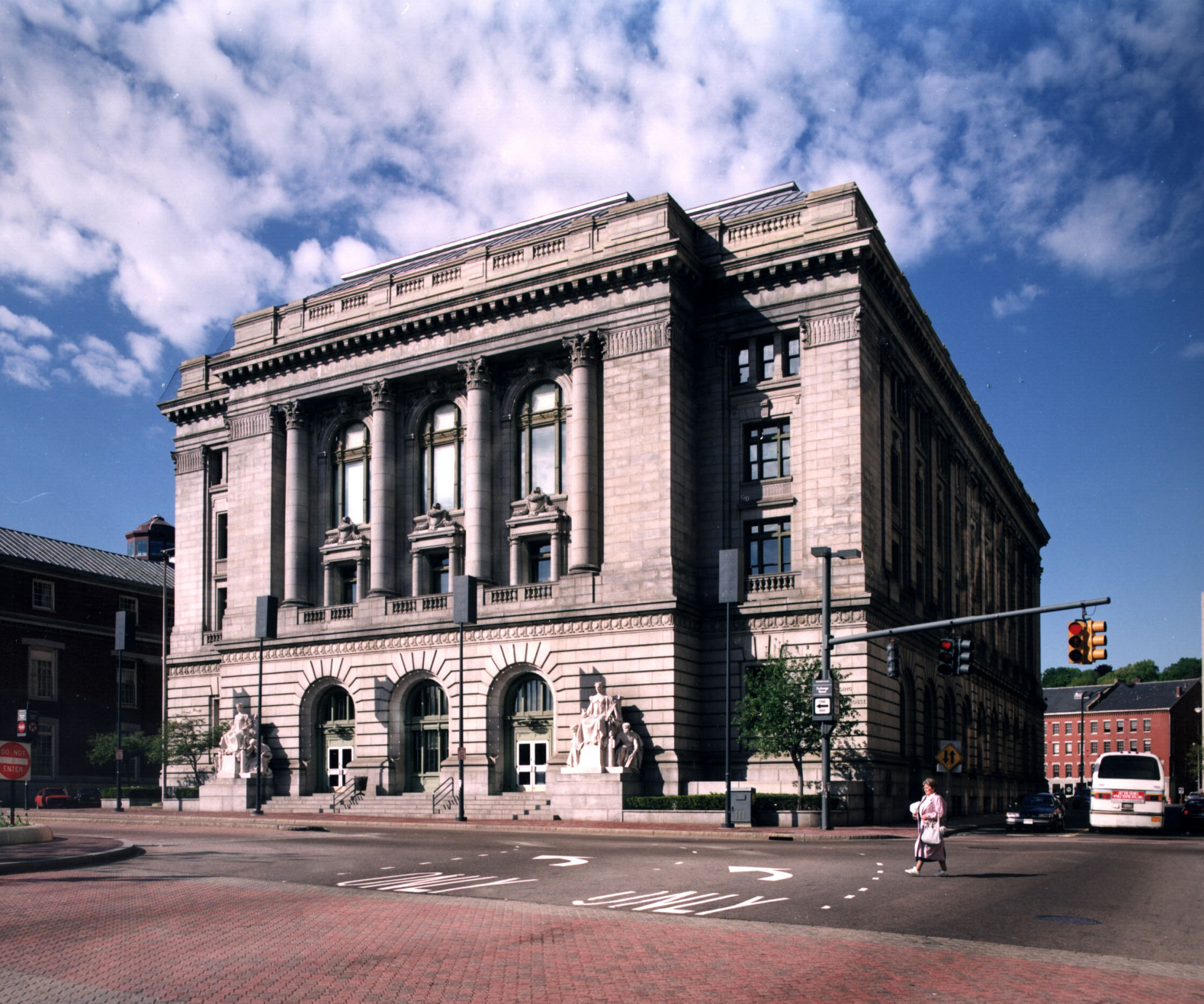 The Federal Building and U.S. Courthouse in downtown Providence.