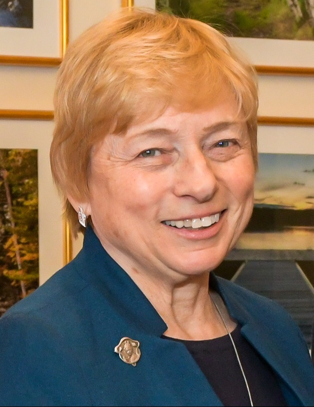 Maine Gov. Janet Mills smiling in a 2019 photograph.