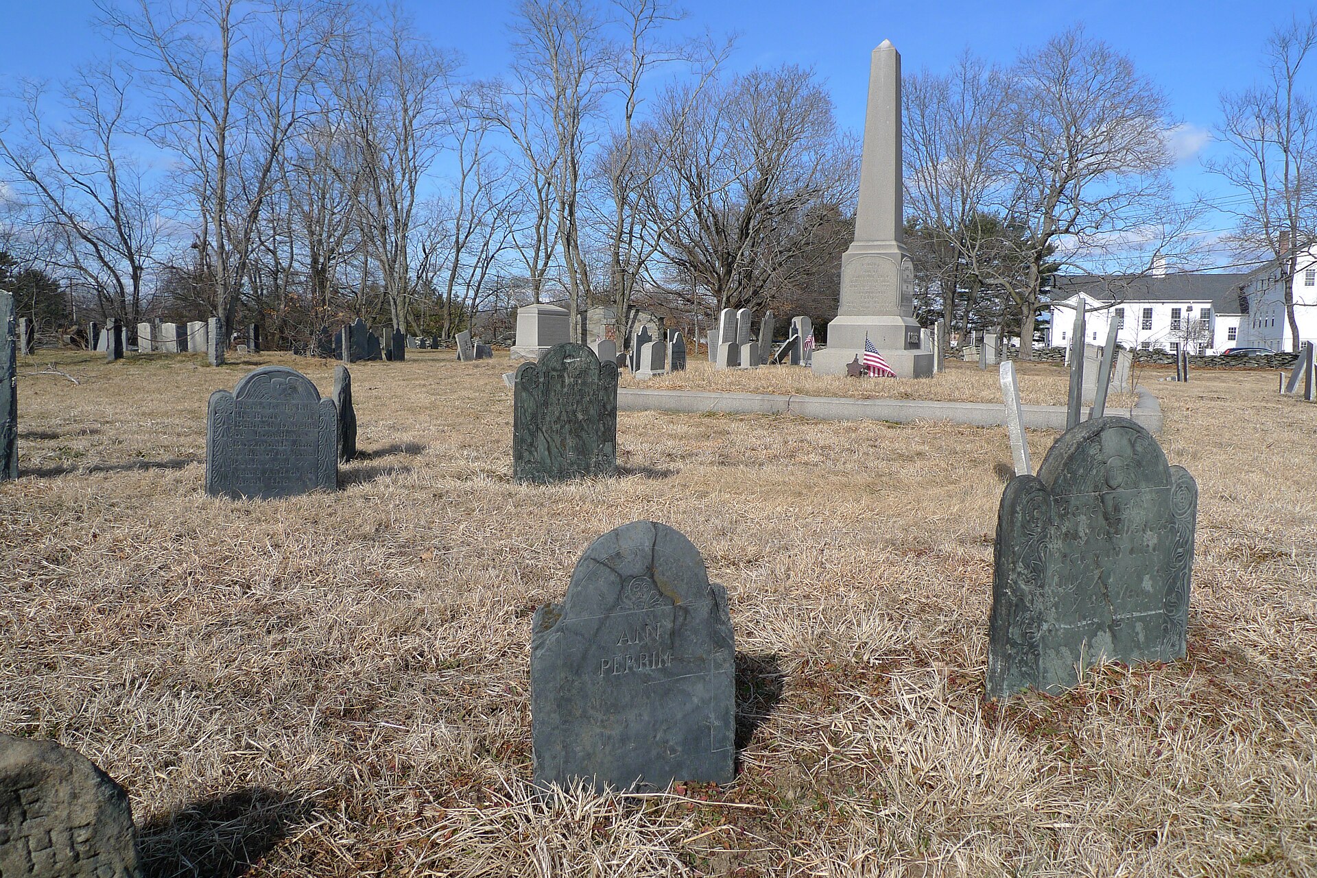 Newman Cemetery in East Providence, Rhode Island, in February 2012.