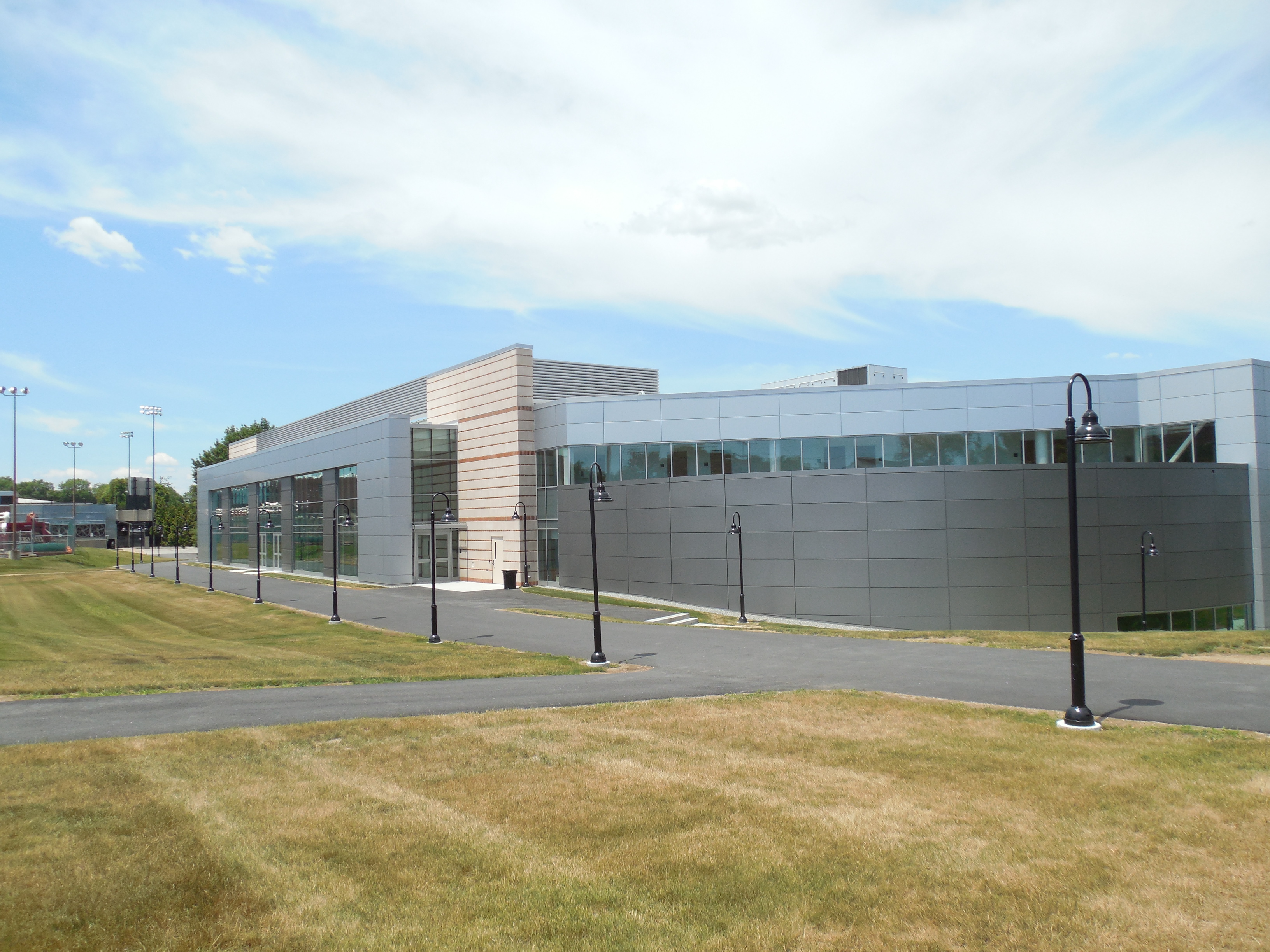 The exterior of Schneider Arena at Providence College in June 2014.