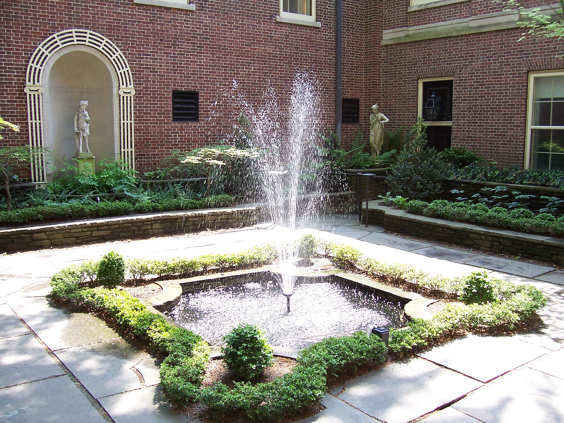 The RISD Museum courtyard in Providence in May 2011.