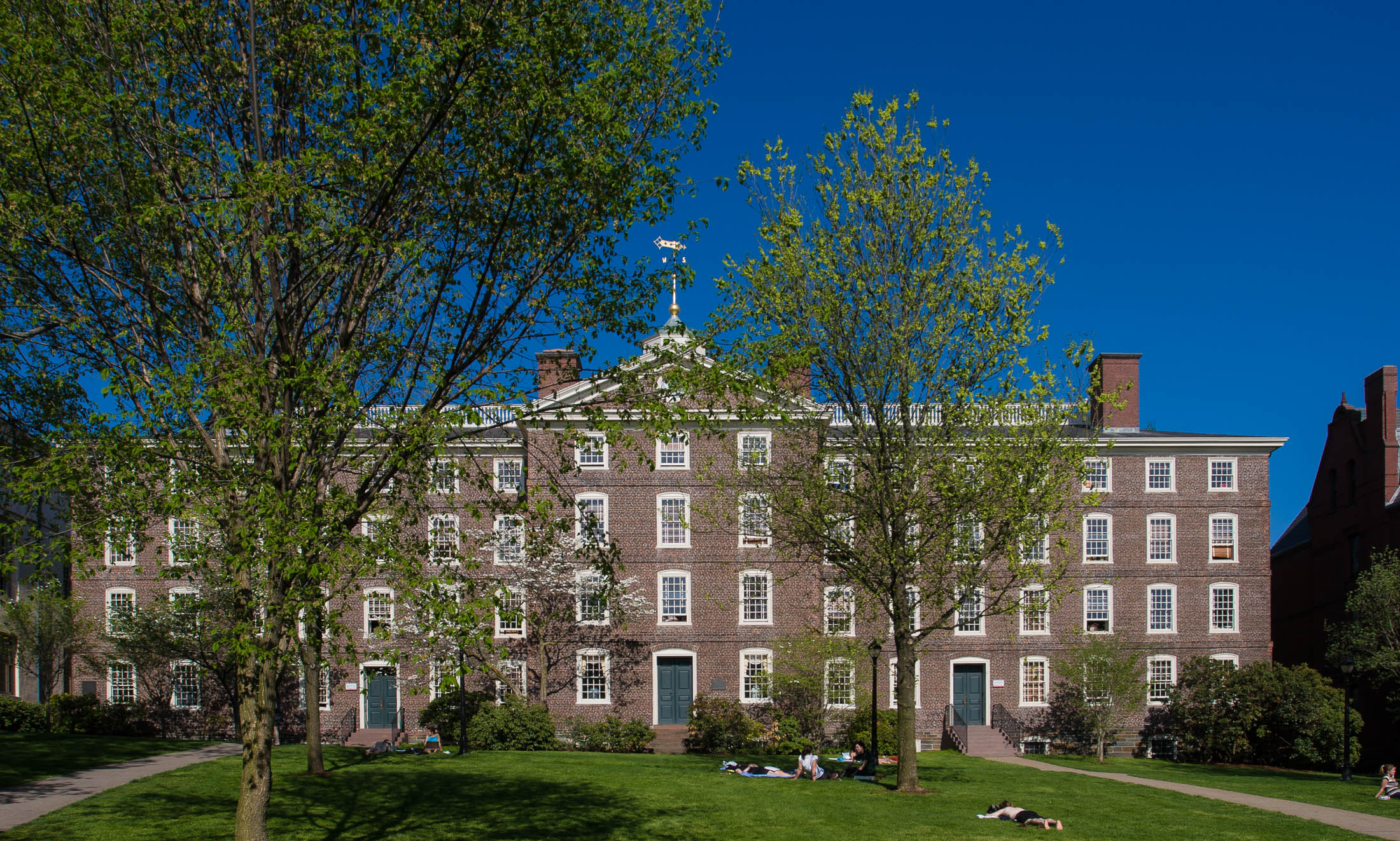 University Hall on the Brown University campus in Providence.