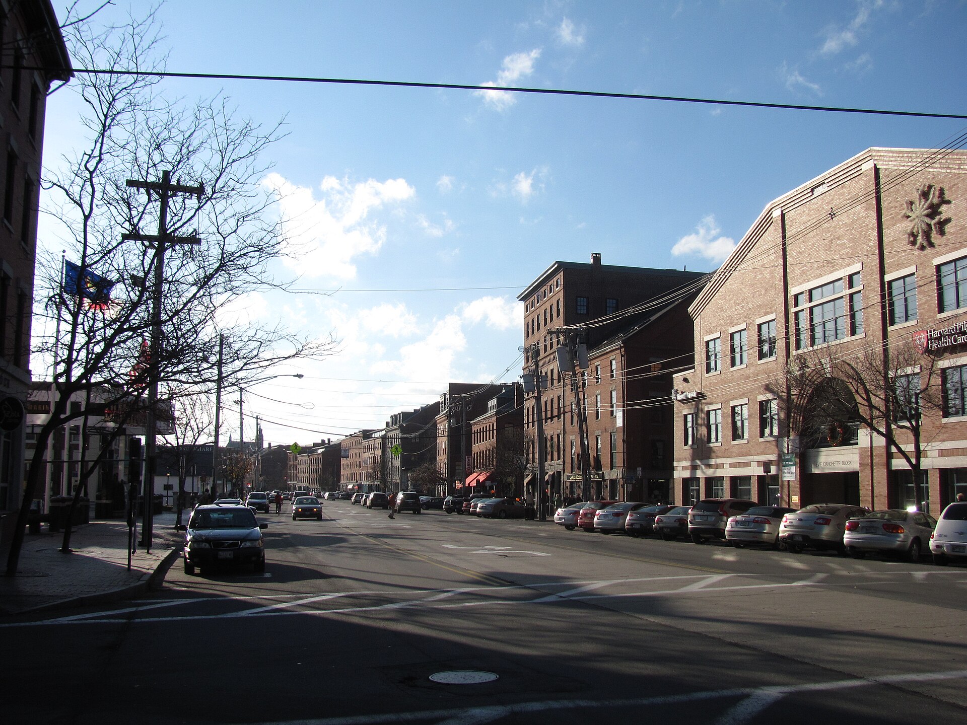 Commercial Street in Portland, Maine, on Dec. 4, 2011. File photo taken before the current project.