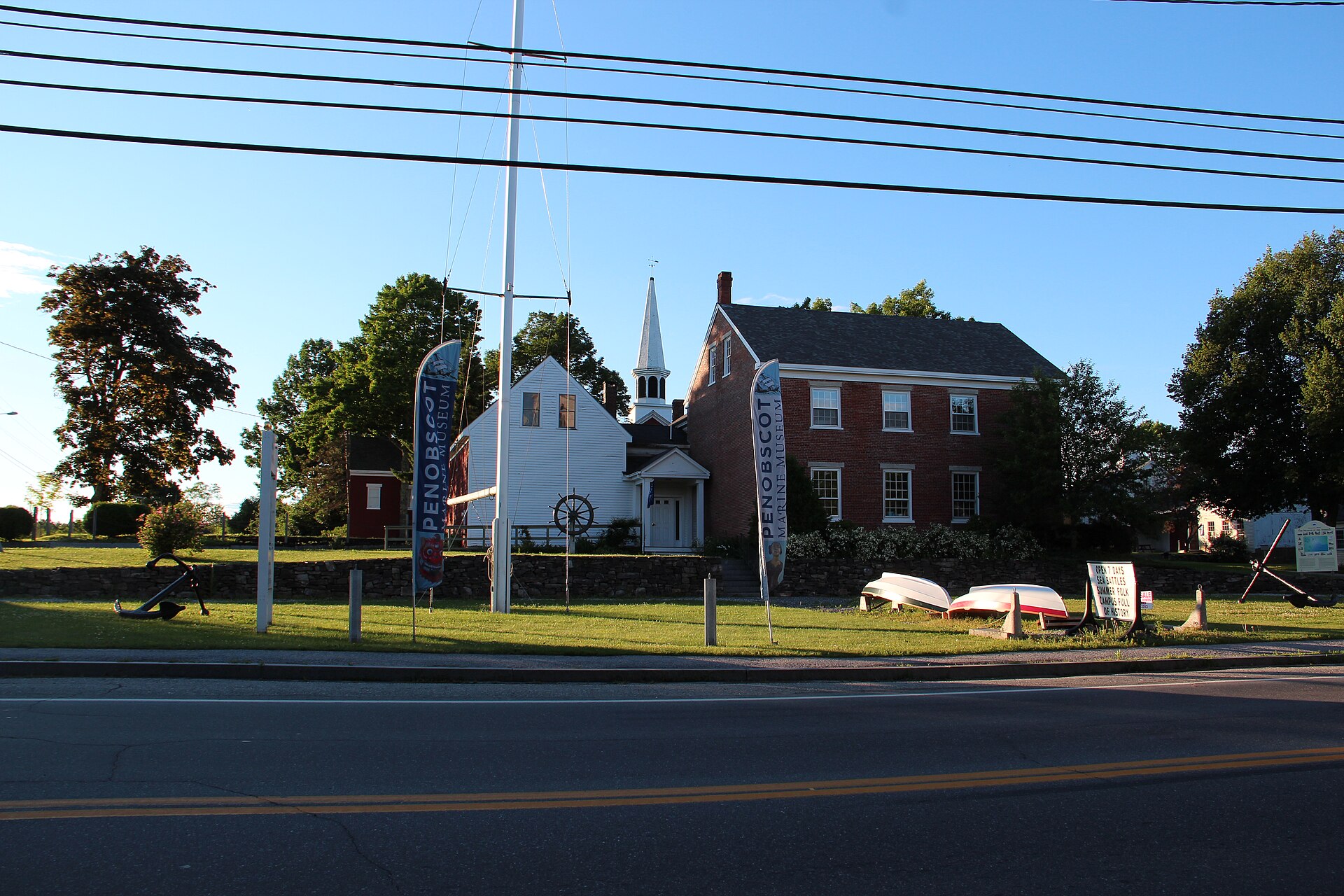 Historic buildings at the Penobscot Marine Museum in Searsport.