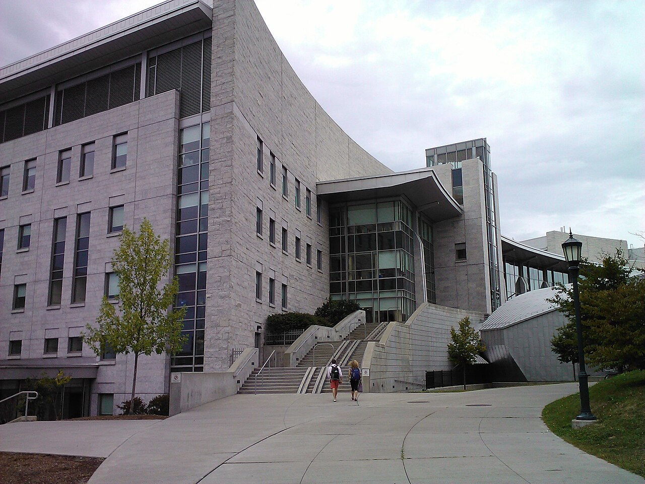 Steps leading to the medical center entrance in Burlington, Vermont.