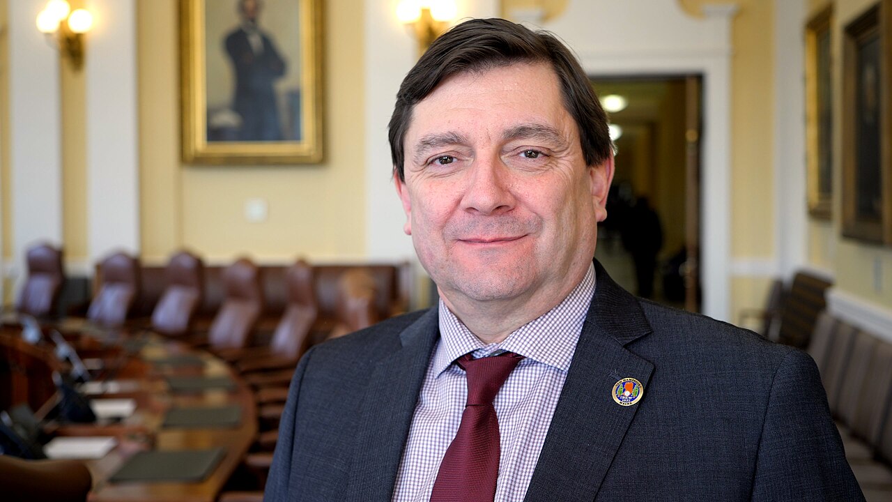 Troy Jackson in the Maine Senate chamber.