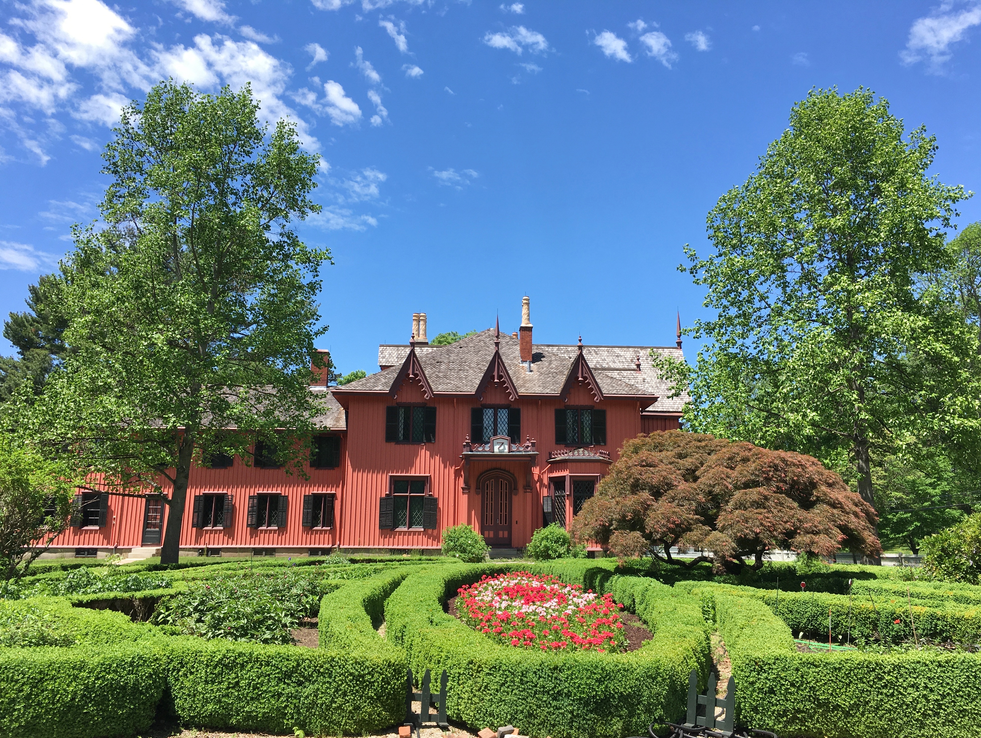 Roseland Cottage and its garden in Woodstock, Connecticut, in 2020.